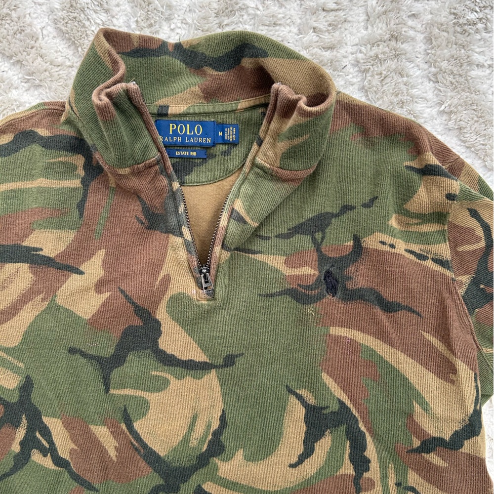 Polo Ralph Lauren Camo Zip Up Estate Rib